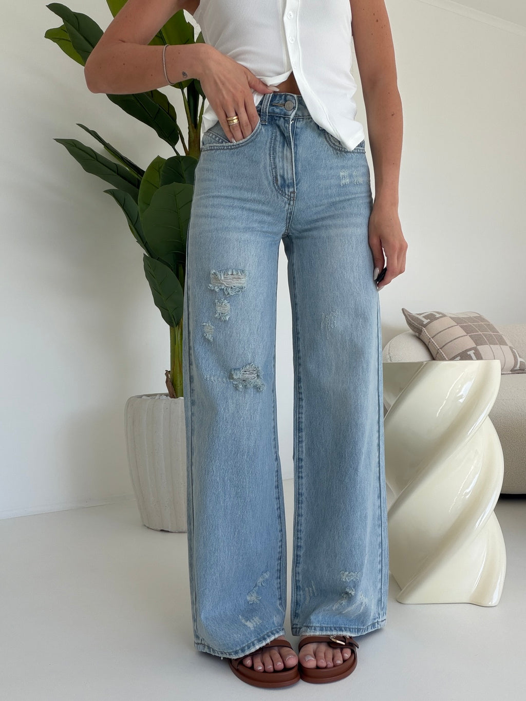 Y0526-JEANS PALAZZO ALEX