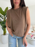 5717-MAGLIA EFFETTO SPALLINE CHOCO