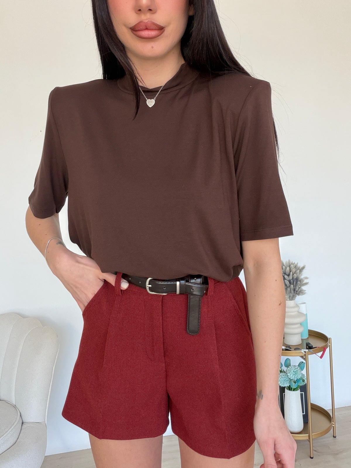 259878-SHORT IN PANNO CHERRY