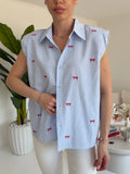 G68130-CAMICIA FIOCCHETTI PASTELLO