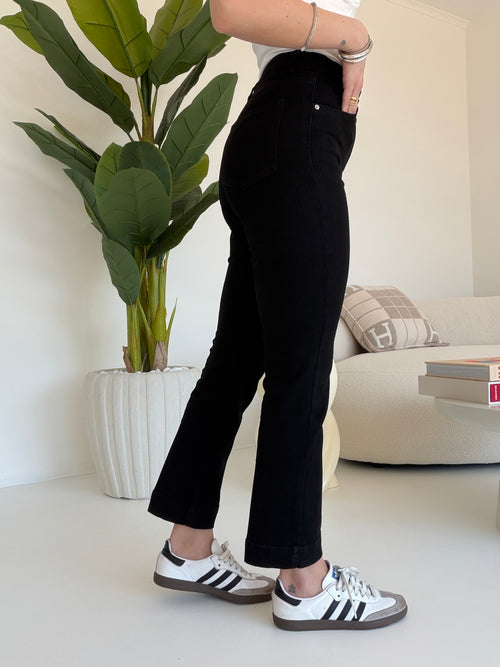 9507-JEANS MOM DEEP BLACK