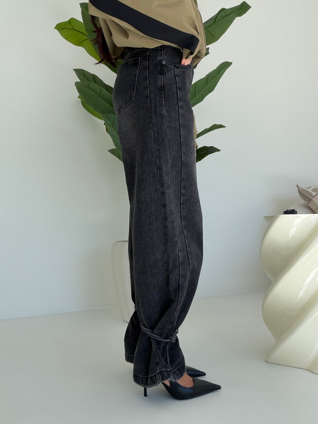 A3584-1-JEANS LACES NERO
