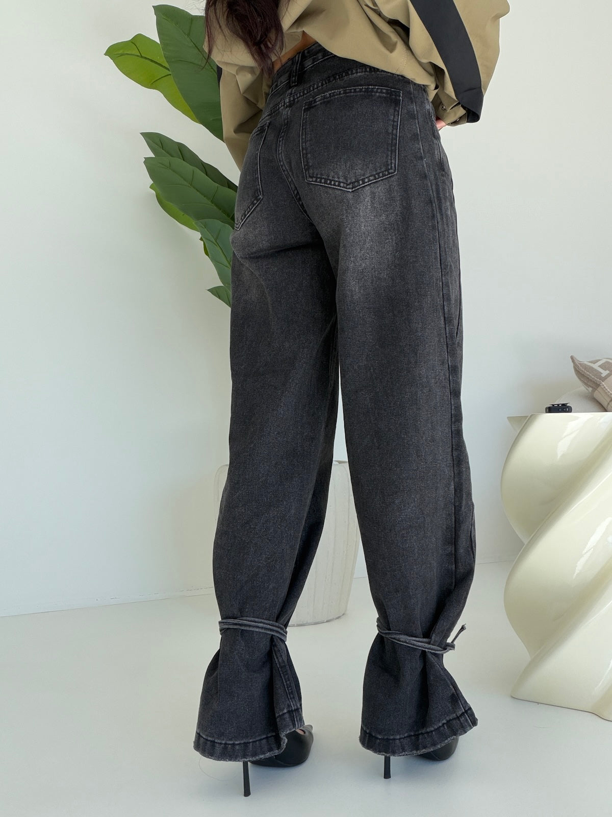 A3584-1-JEANS LACES NERO