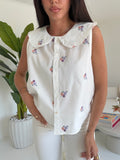 G68181-CAMICIA FLOWER MILK