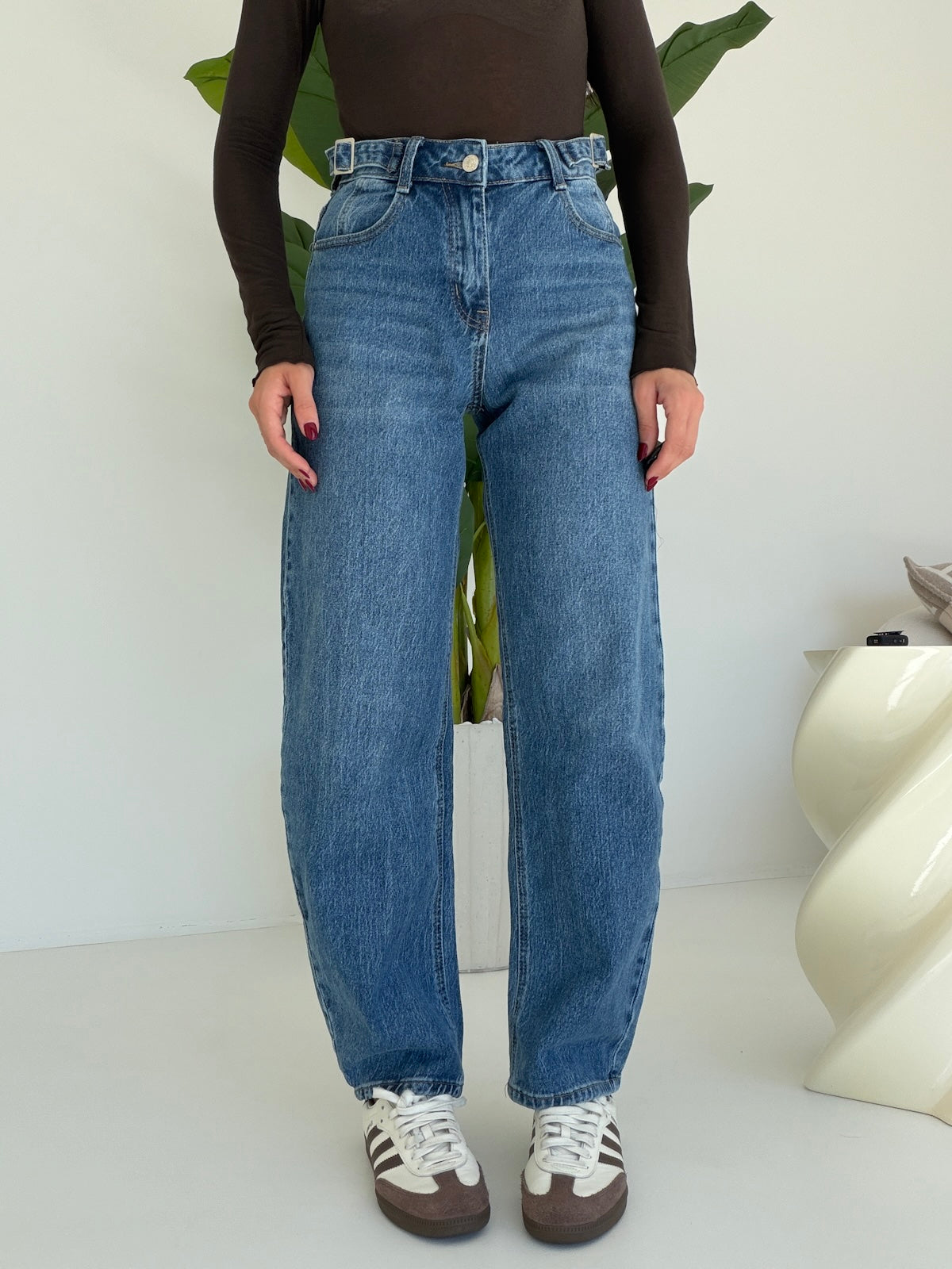 M7566D-JEANS BARREL RAFFY