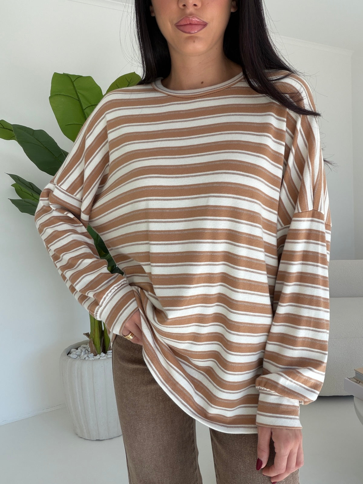MAGLIA GEMMA TAUPE
