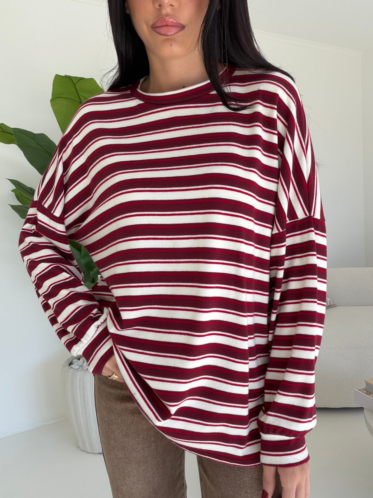 MAGLIA GEMMA BORDEAUX