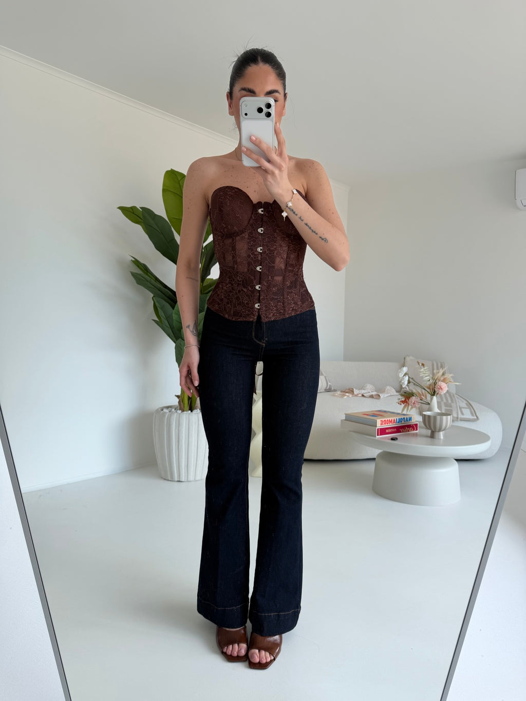 JH8016-BUSTIER AMELIE CHOCO