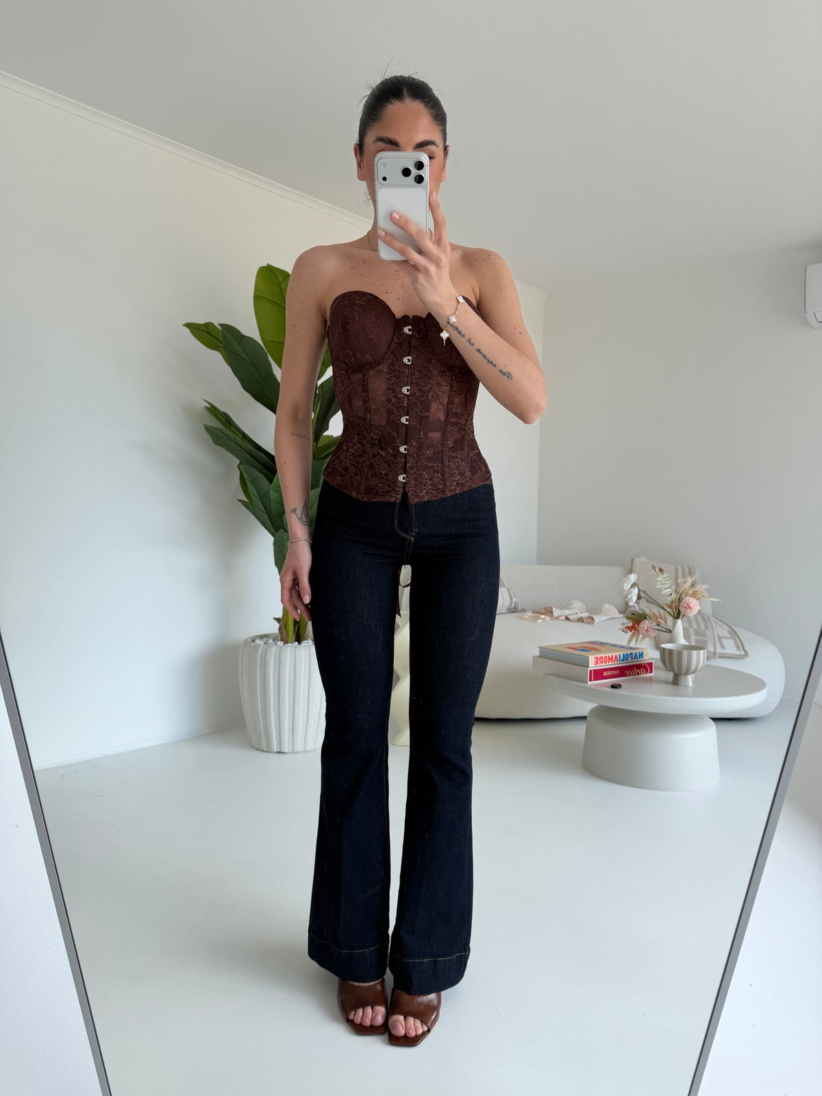 JH8016-BUSTIER AMELIE CHOCO