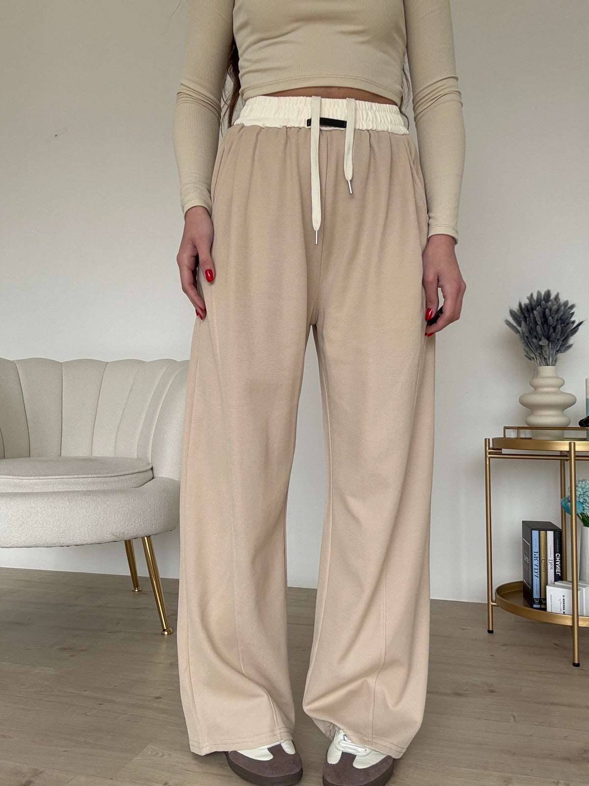 19138-PANTALONE OFFSPRING CREAMY