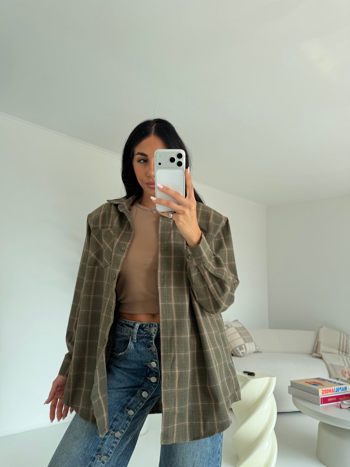 19579-CAMICIA TARTAN MILITARE