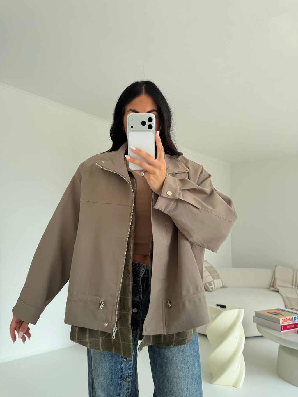 23685-BOMBER MONTPELLIER TAUPE