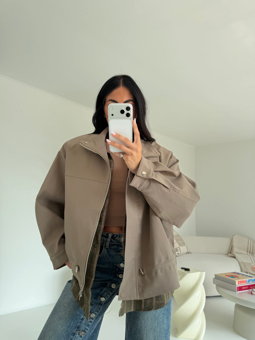 23685-BOMBER MONTPELLIER TAUPE