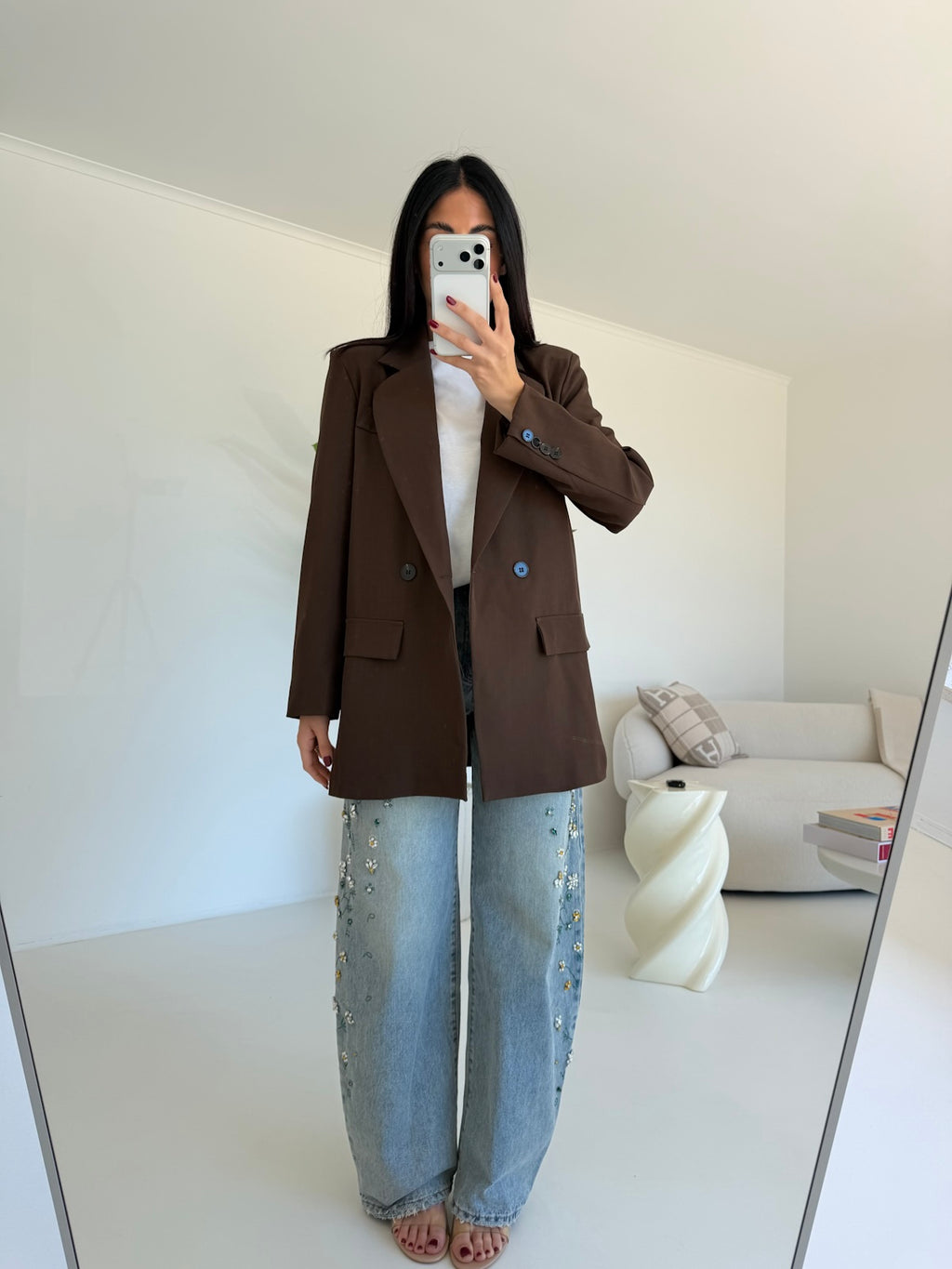 BLAZER DOPPIO BOTTONE CHOCO