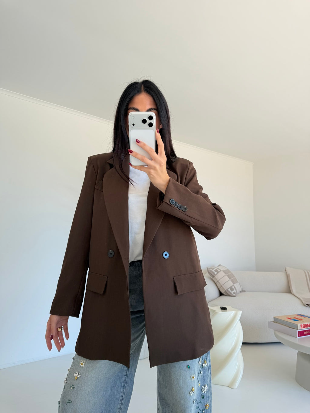 BLAZER DOPPIO BOTTONE CHOCO