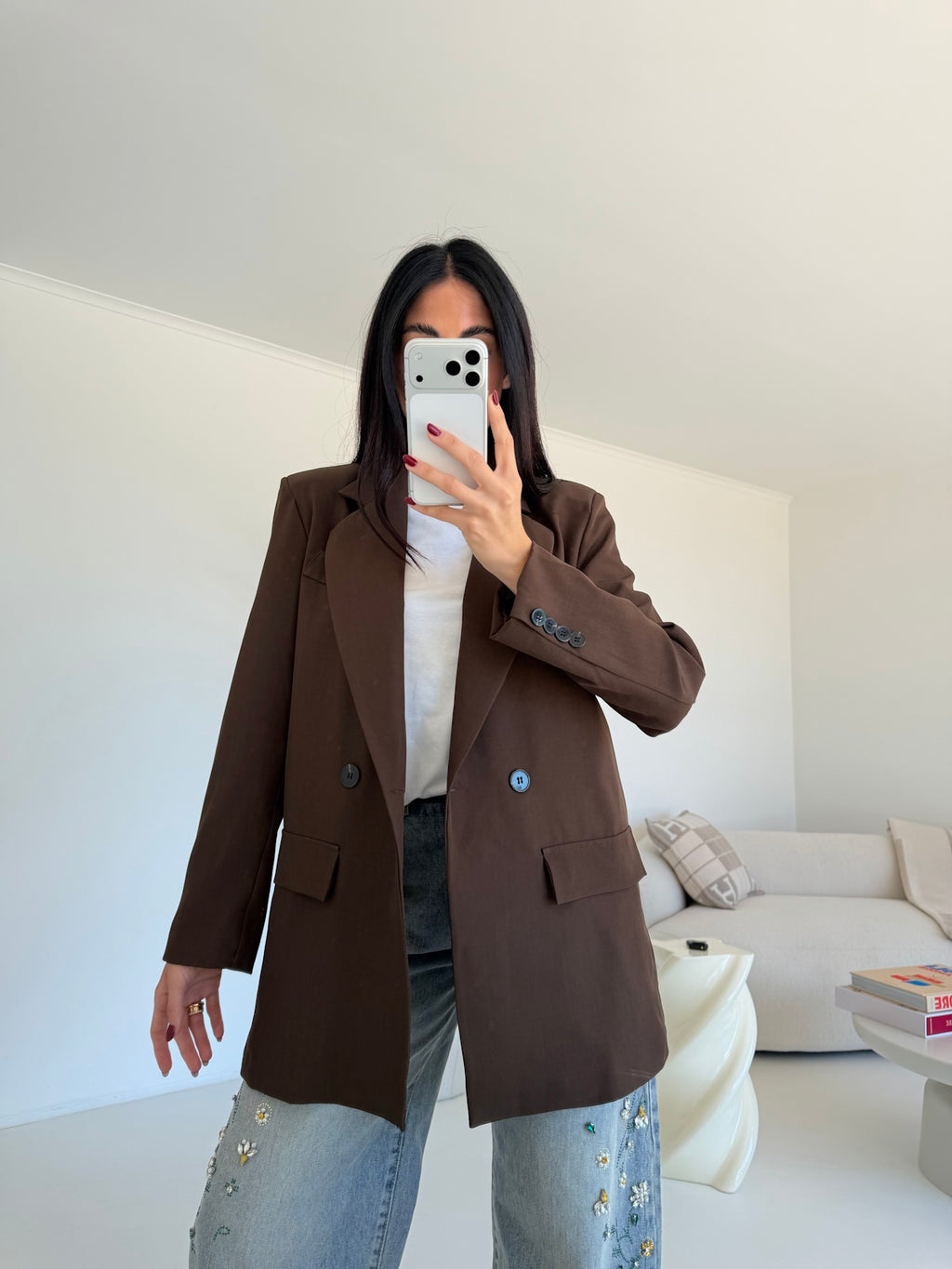 BLAZER DOPPIO BOTTONE CHOCO
