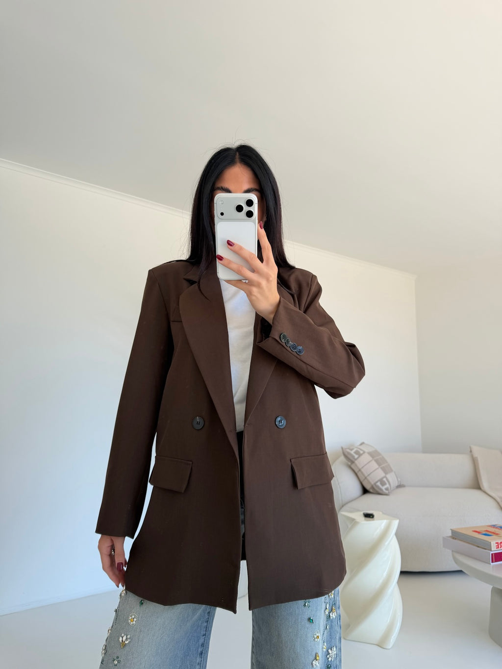 BLAZER DOPPIO BOTTONE CHOCO