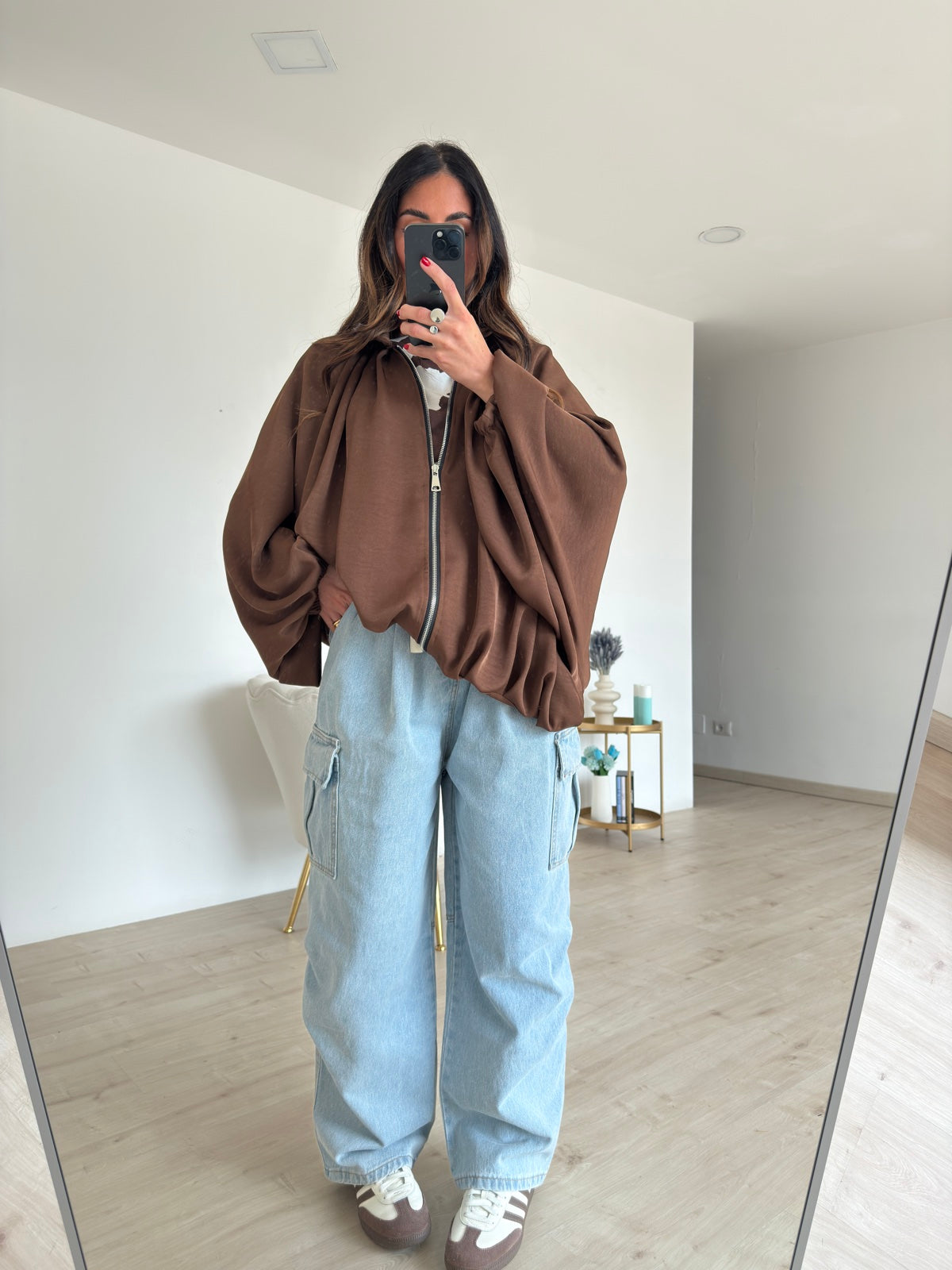 P7956-PANTALONE CARGO DENIM