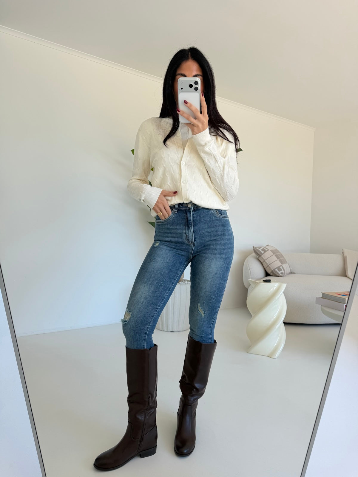 SHW9232-JEANS SKINNY RIPPED