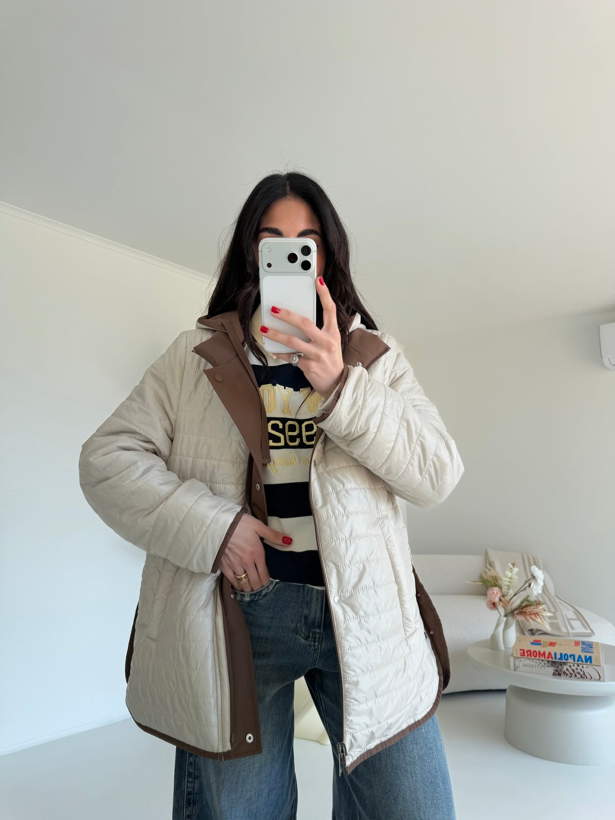AB-879-34-PARKA REVERSIBILE BISCOTTO