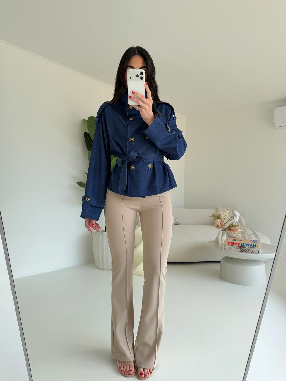 H590-PANTALONE A ZAMPA TAUPE