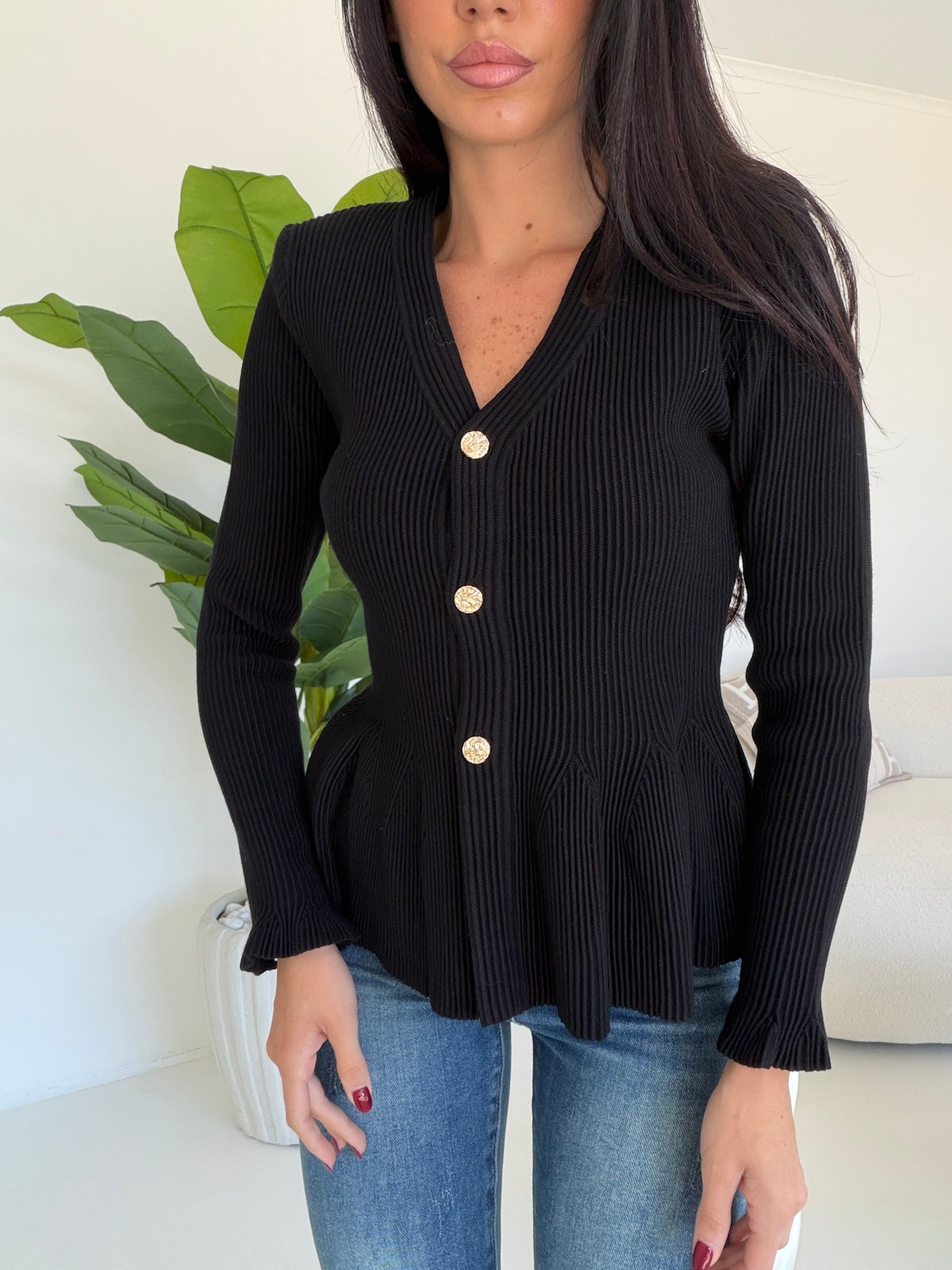 5542-CARDIGAN THAT'S AMORE NERO