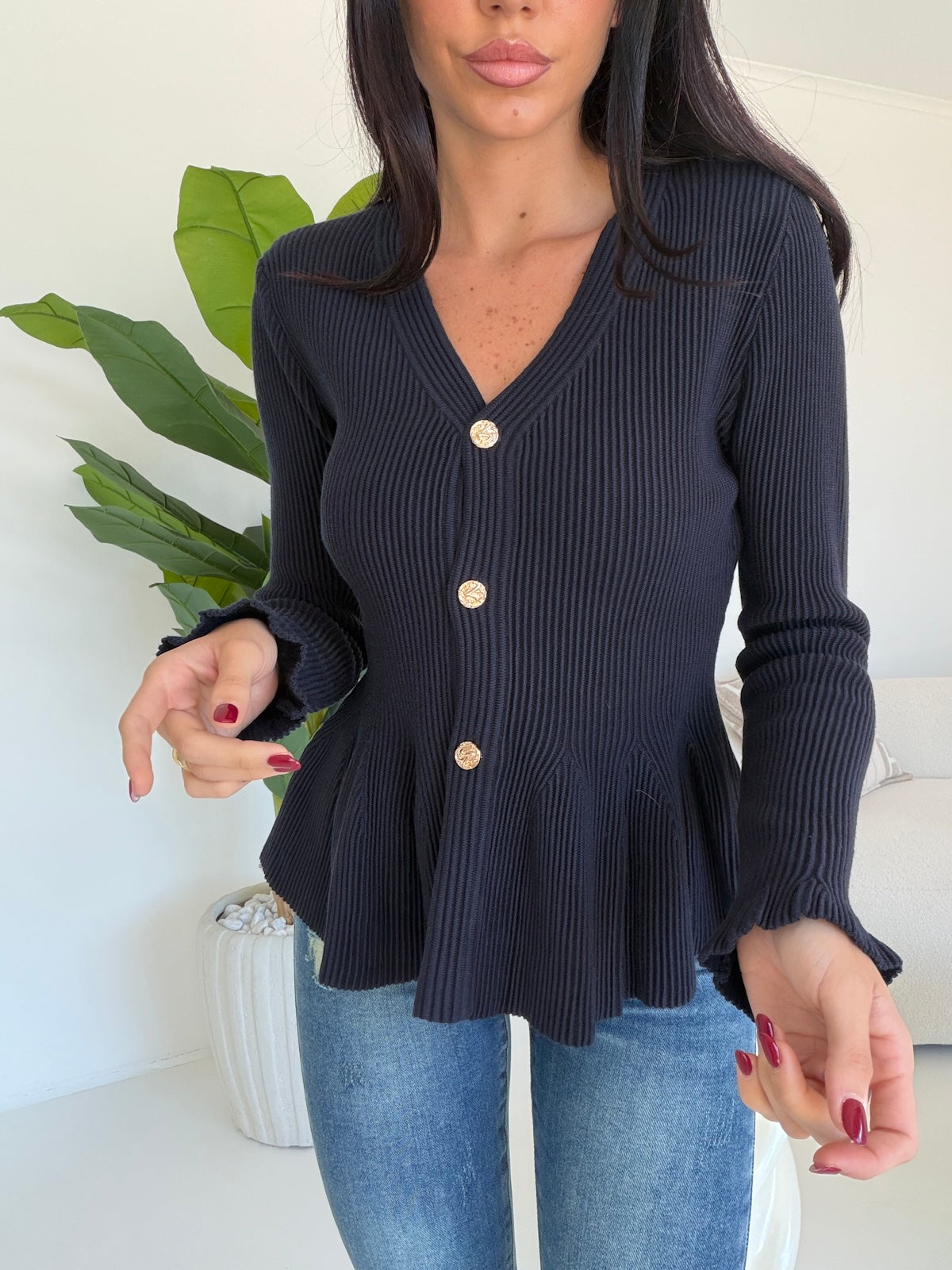 5542-CARDIGAN THAT'S AMORE NAVY