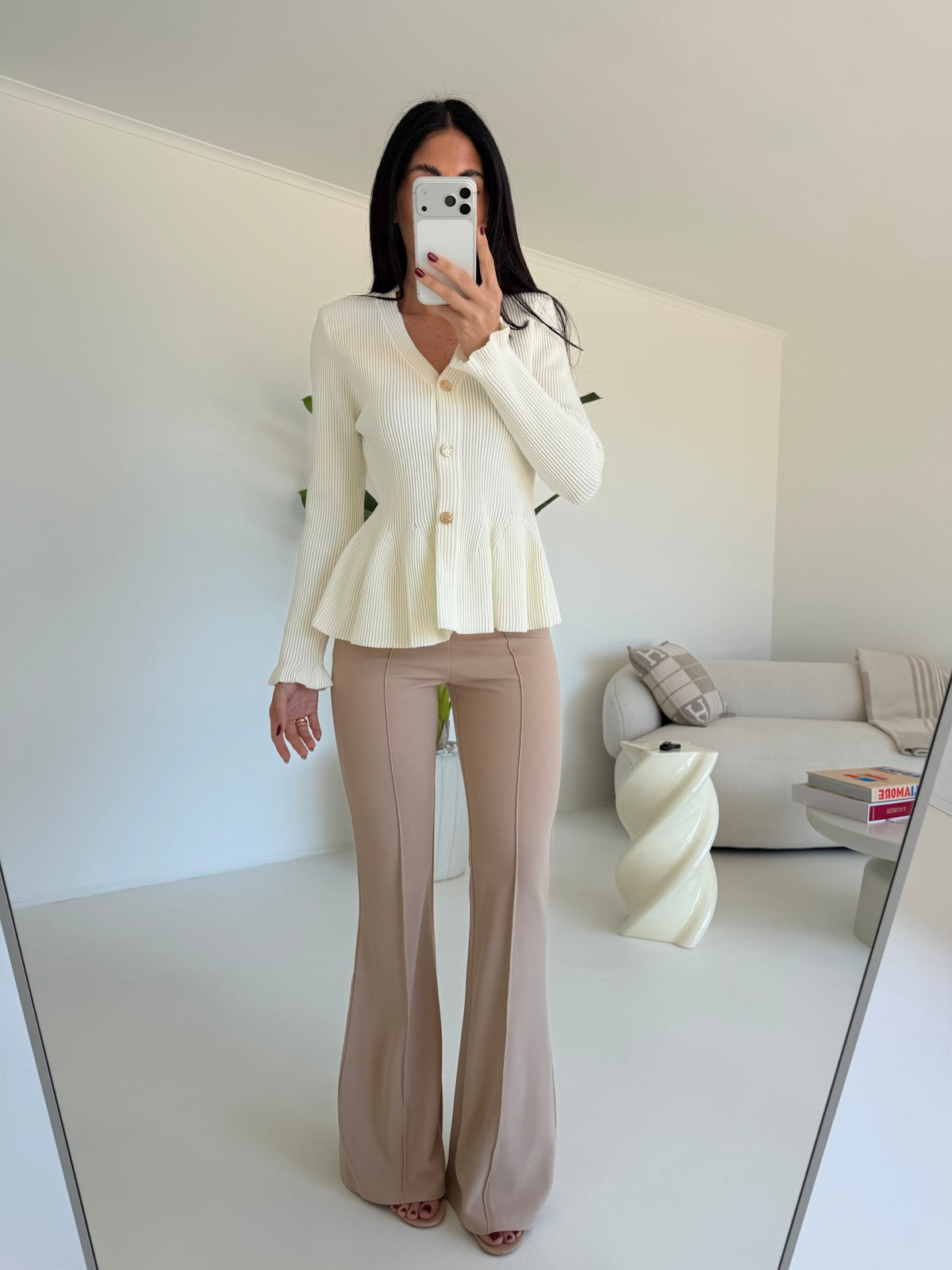 5542-CARDIGAN THAT'S AMORE MILK