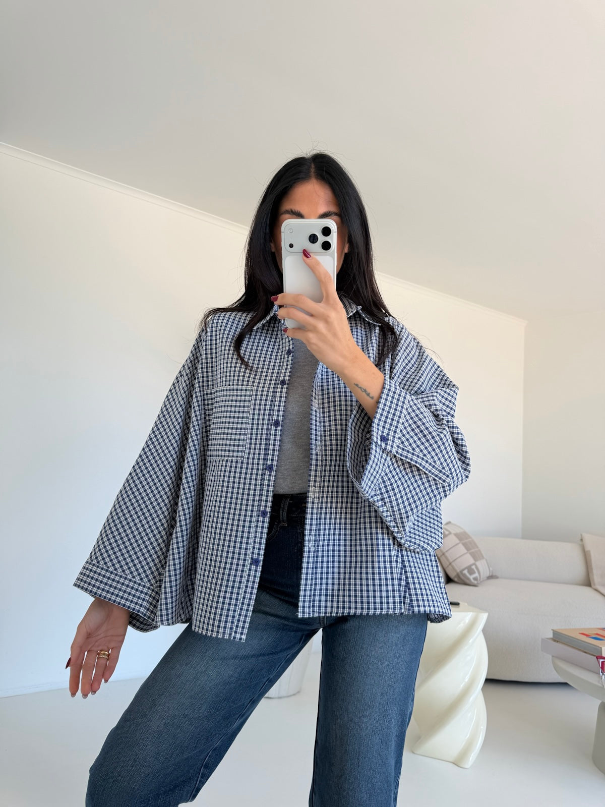 979-1-CAMICIA BRITNEY NAVY