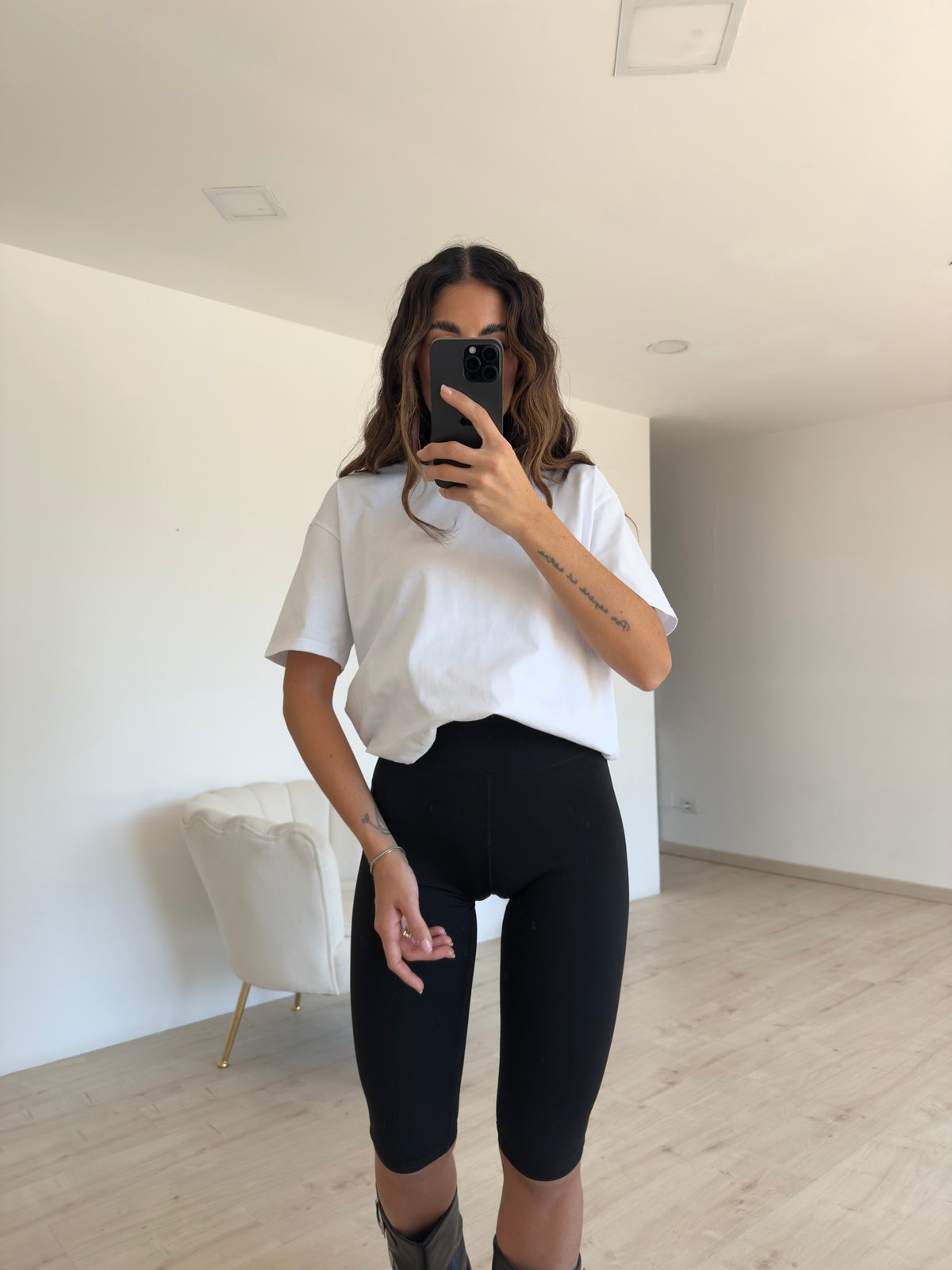 SHR611-1-LEGGINS CICLISTA NERO