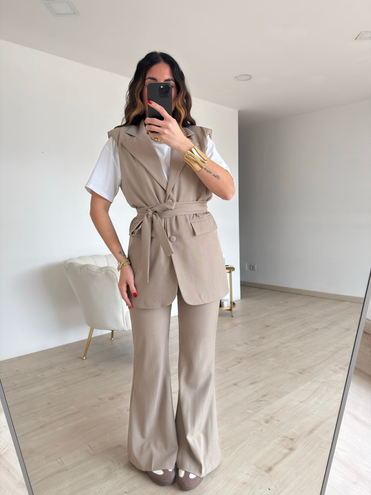 TAILLEUR LOST TAUPE