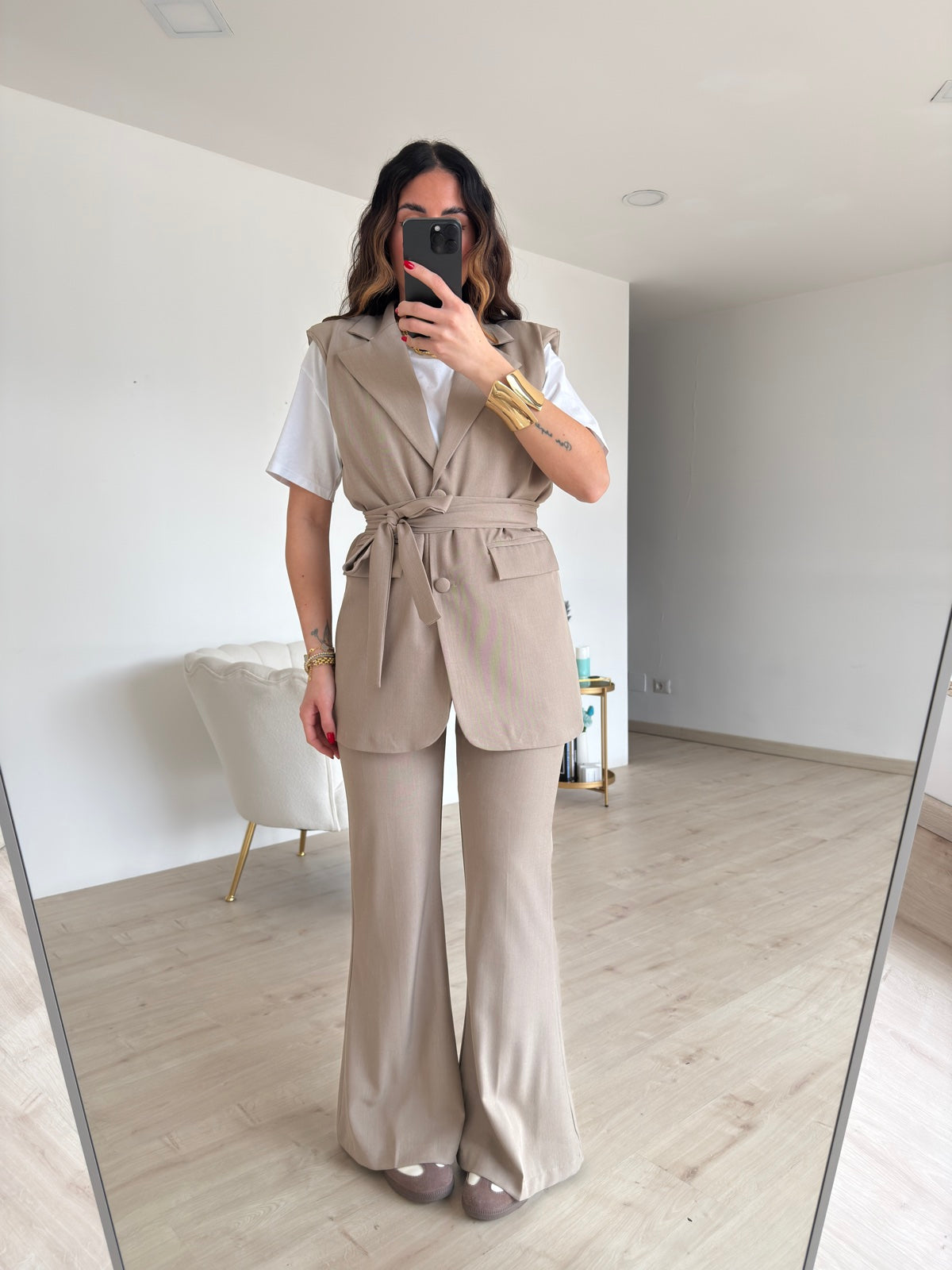 TAILLEUR LOST TAUPE