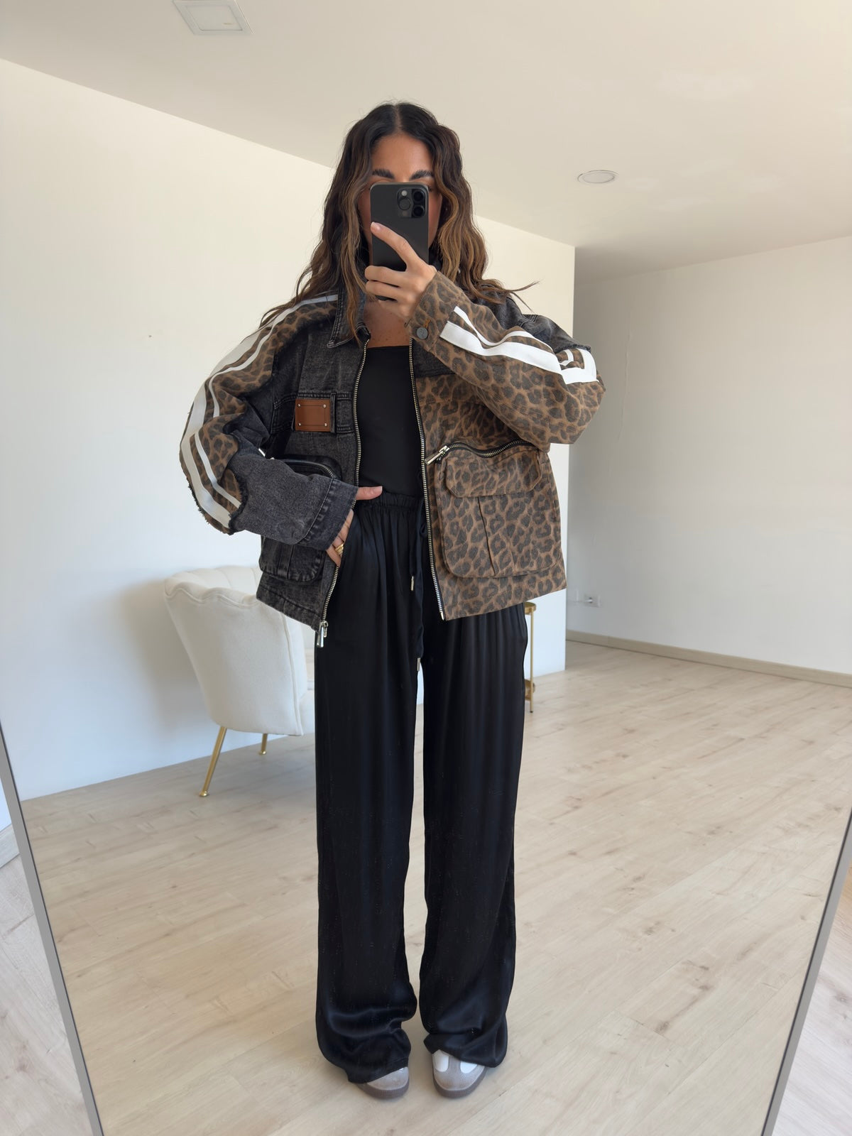PANTALONE SATIN NERO