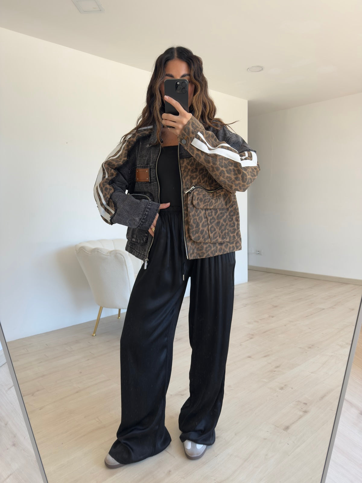 PANTALONE SATIN NERO