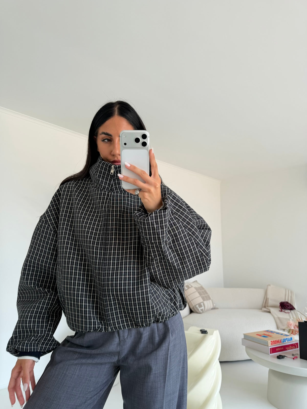 16056-BOMBER SQUARE GREY