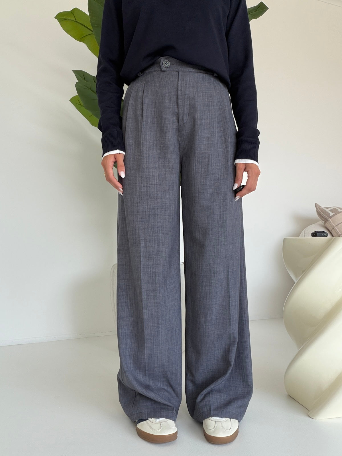 NEW PANTALONE PALAZZO GREY