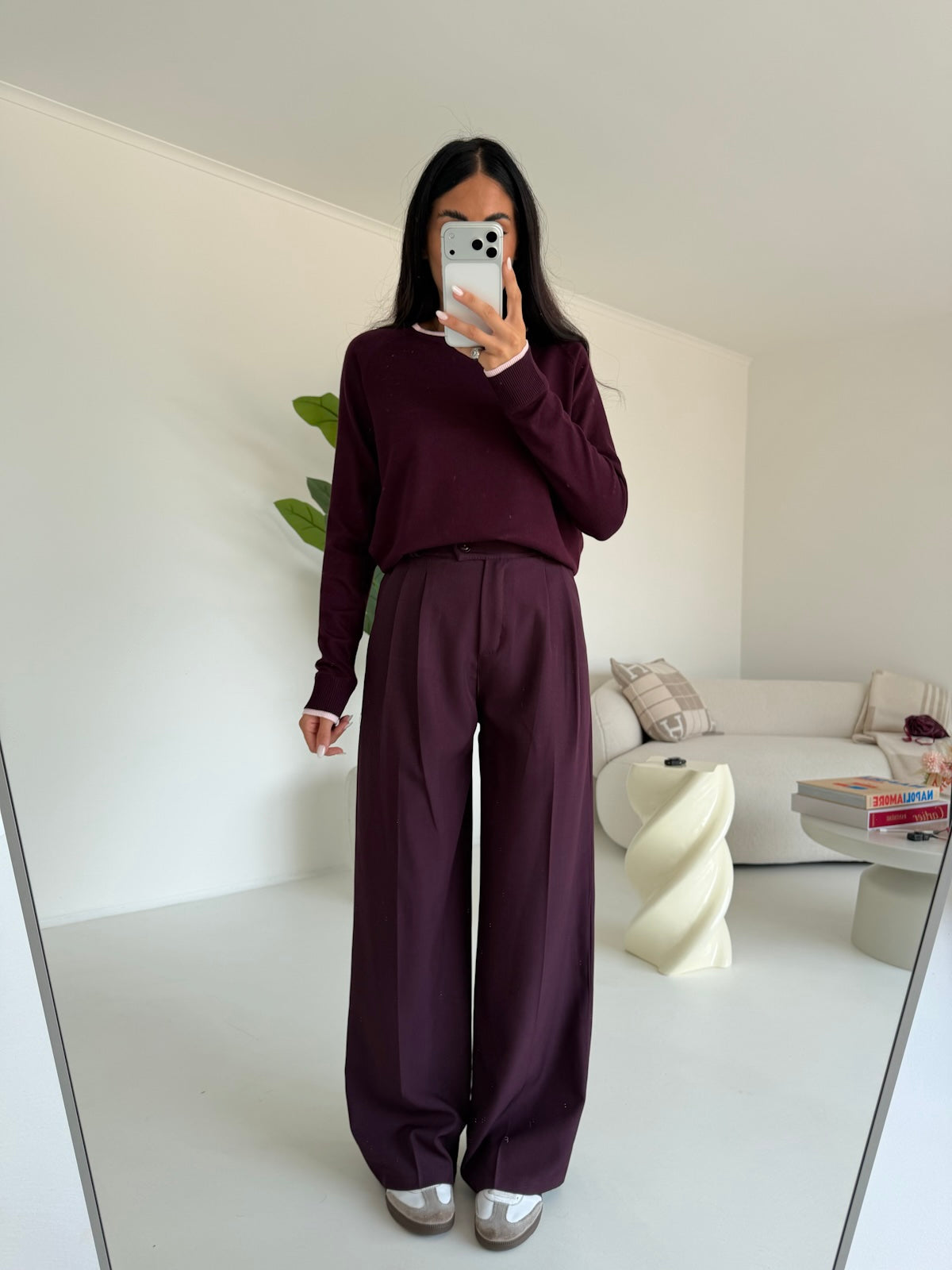 NEW PANTALONE PALAZZO WINE