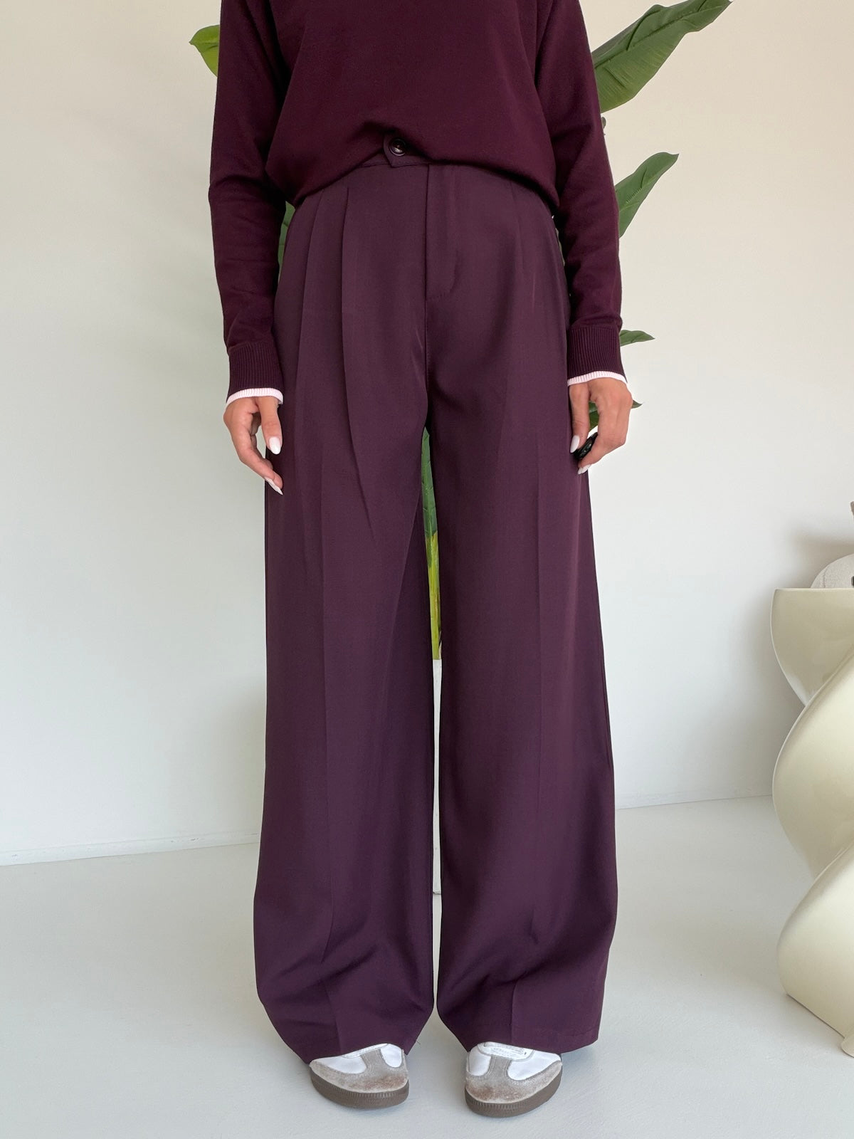 NEW PANTALONE PALAZZO WINE