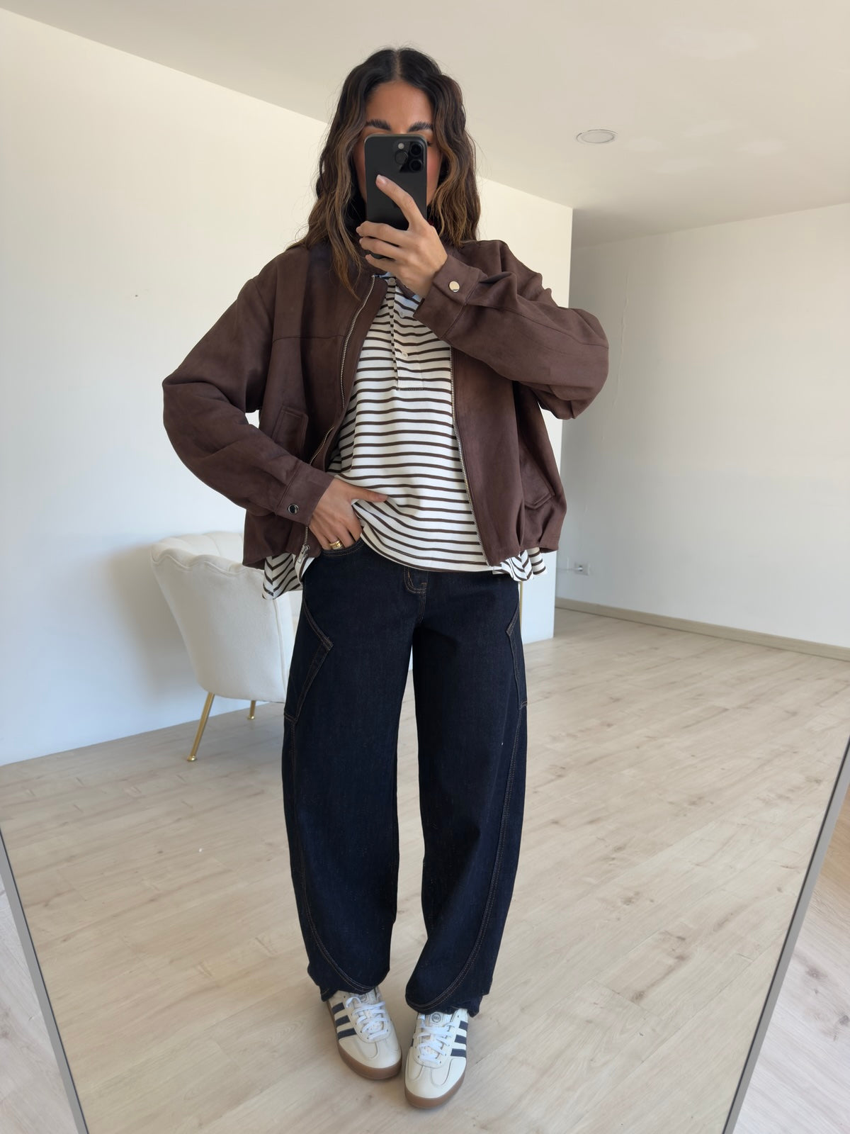 ST2514-BOMBER SUEDE NICOLE