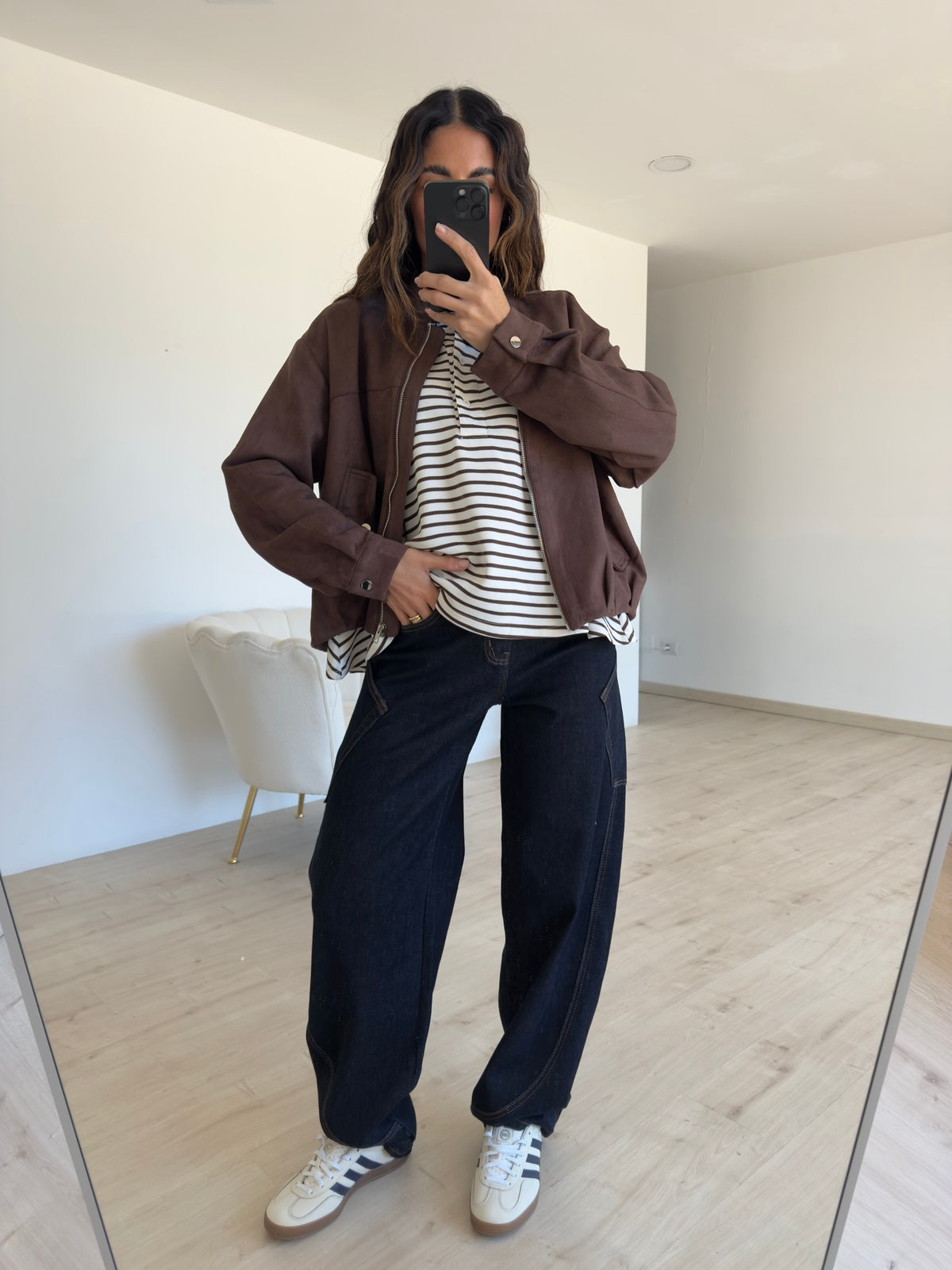 ST2514-BOMBER SUEDE NICOLE