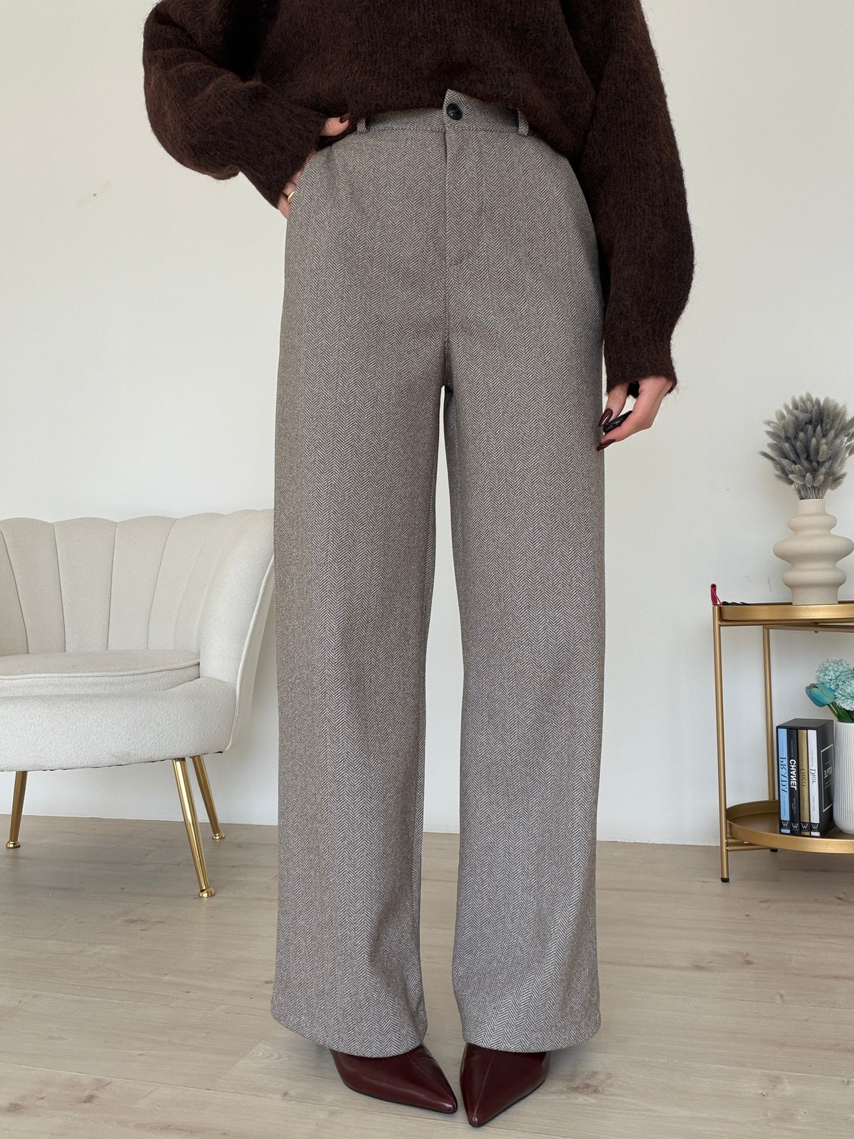 6808-PANTALONE LADY TAUPE