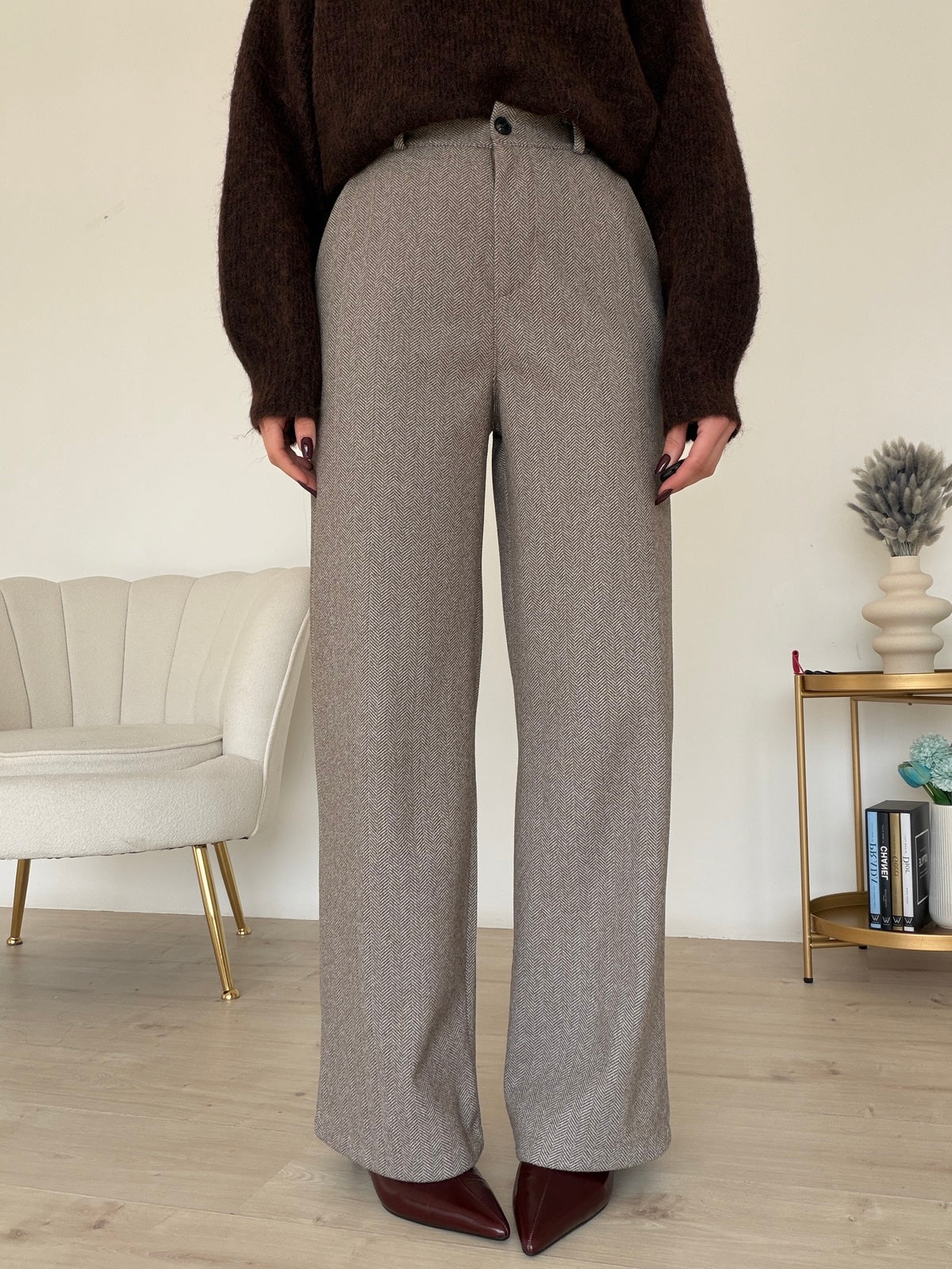 6808-PANTALONE LADY TAUPE