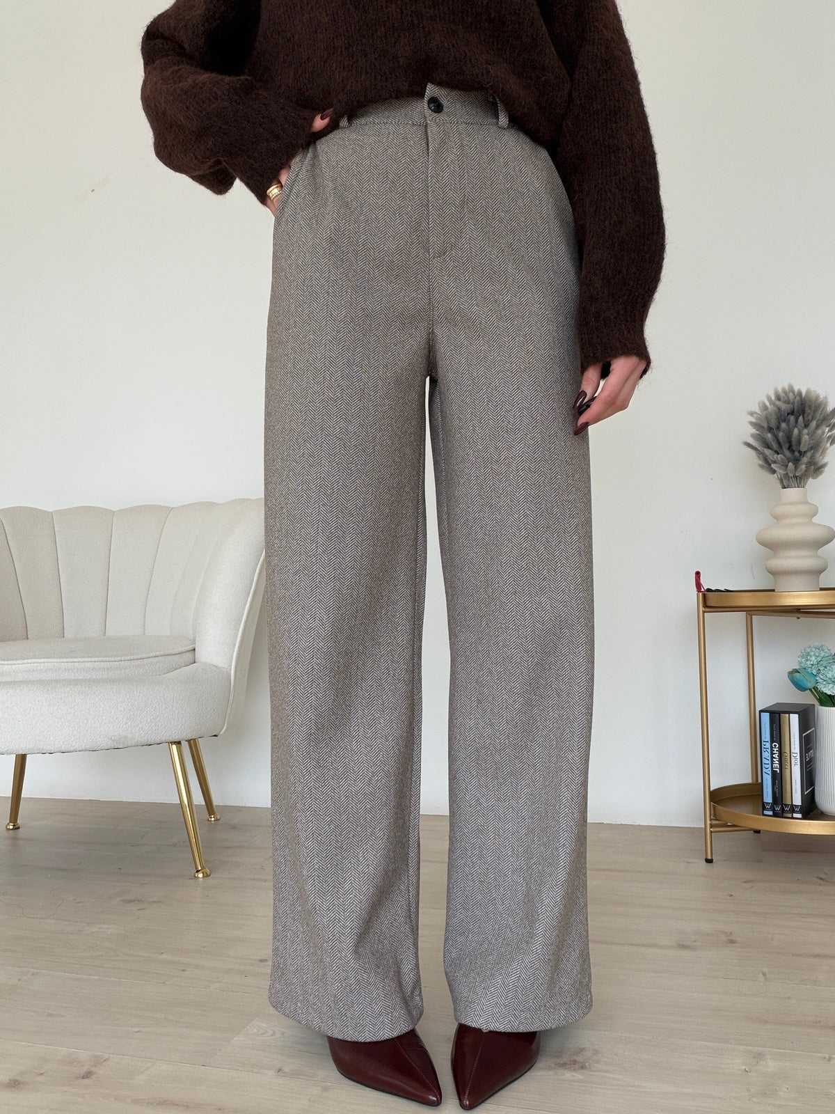 6808-PANTALONE LADY TAUPE