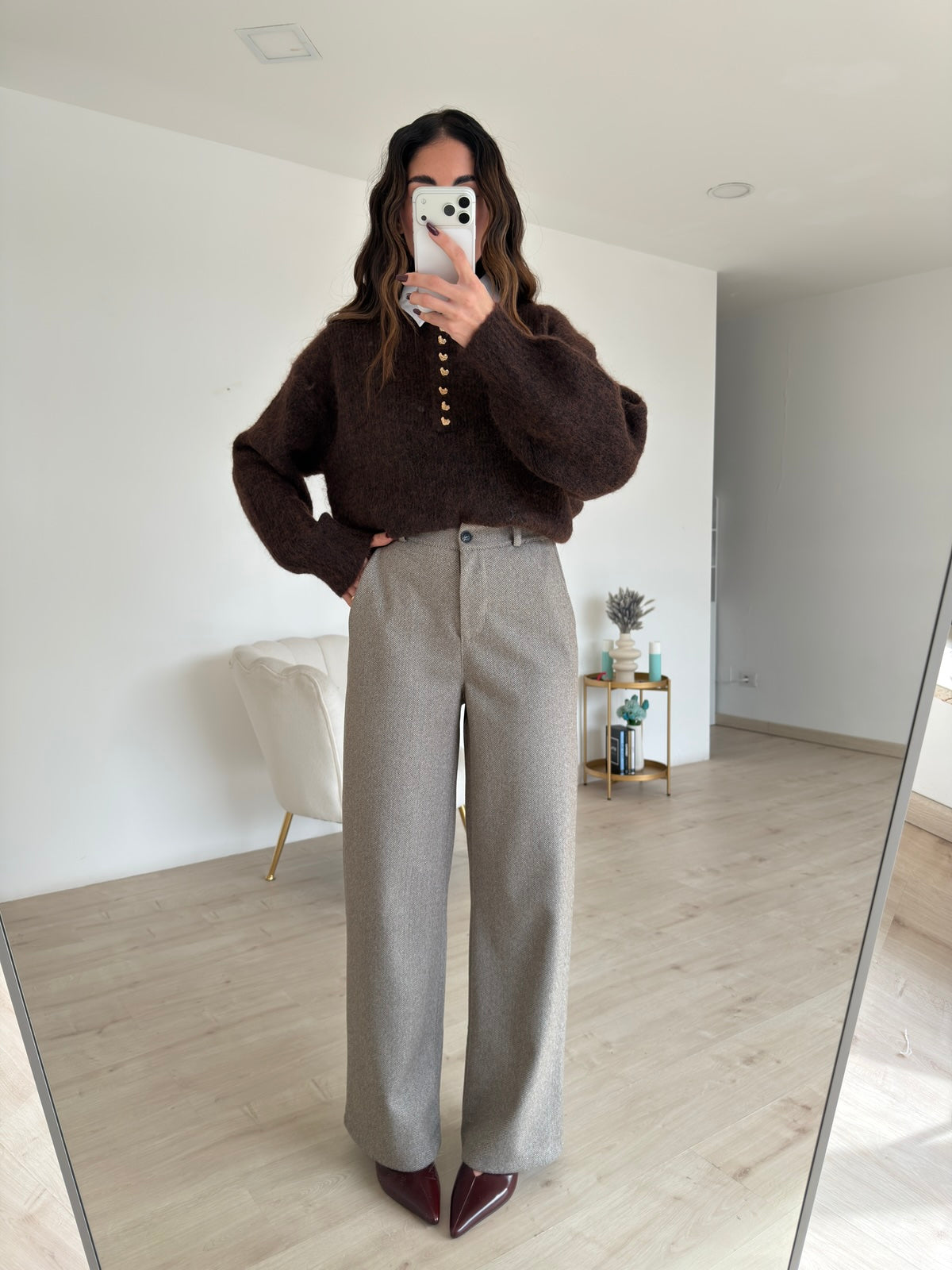 6808-PANTALONE LADY TAUPE