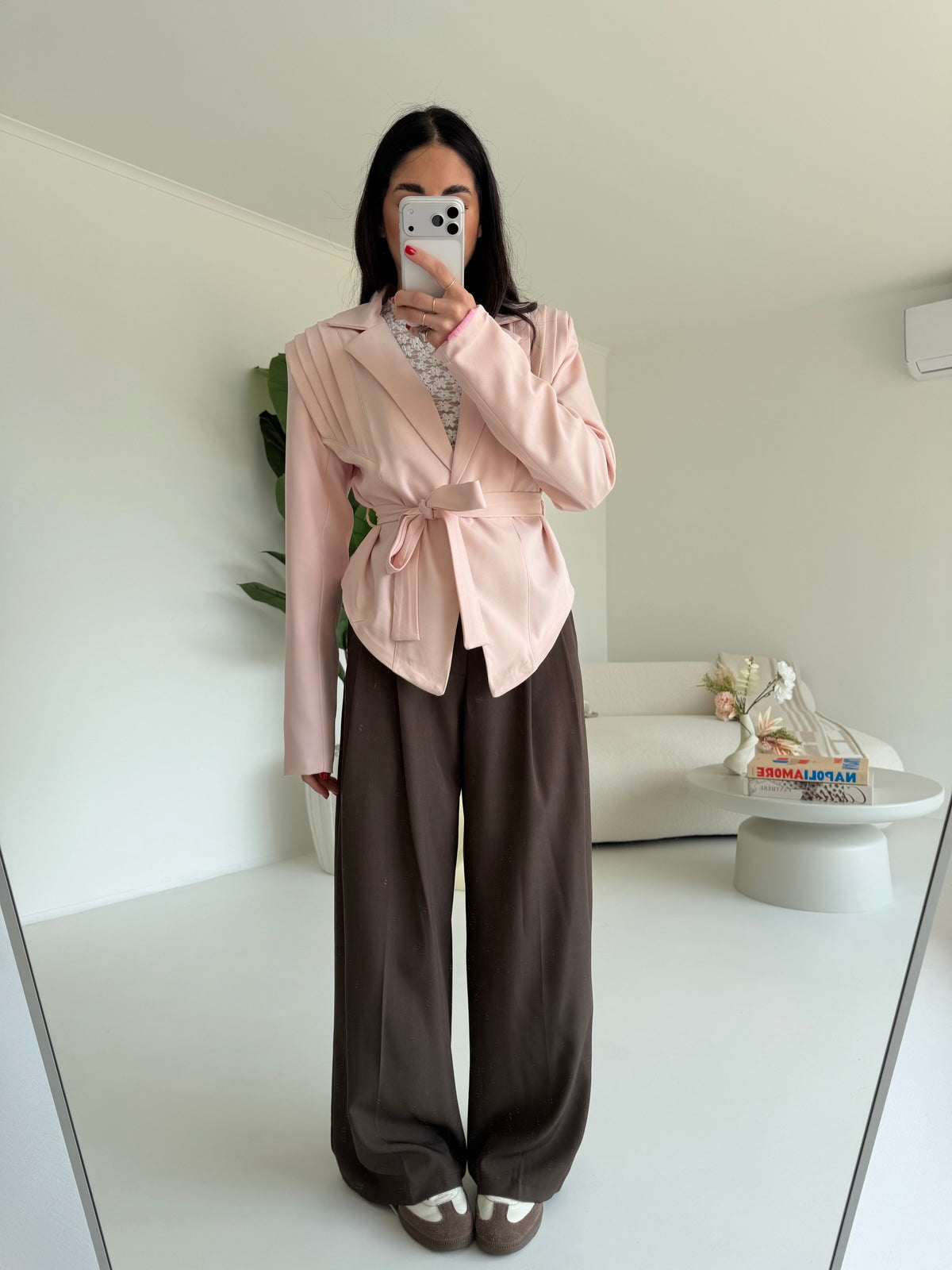 MAR6271-PANTALONE PALAZZO CHOCO