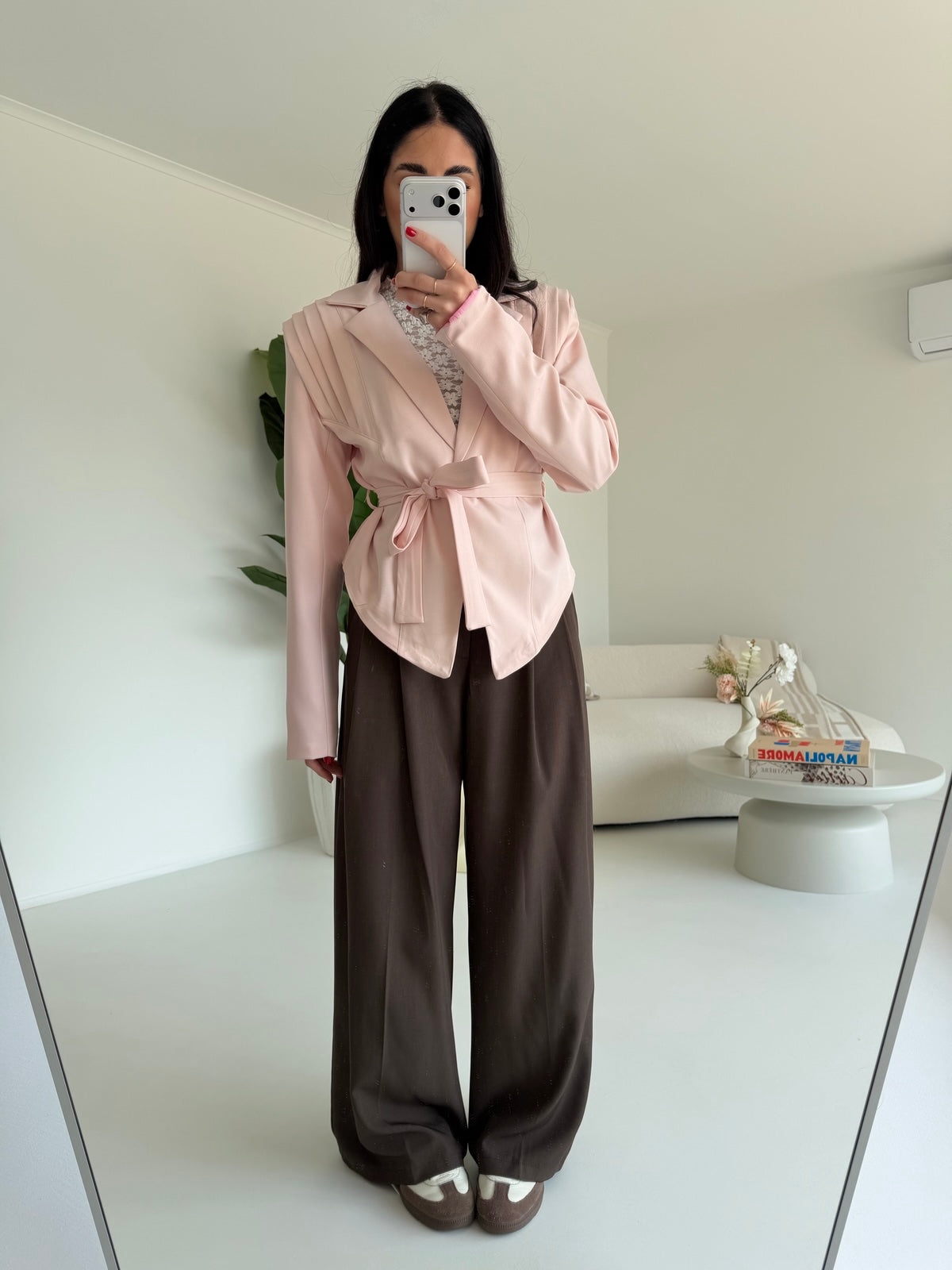 MAR6271-PANTALONE PALAZZO CHOCO