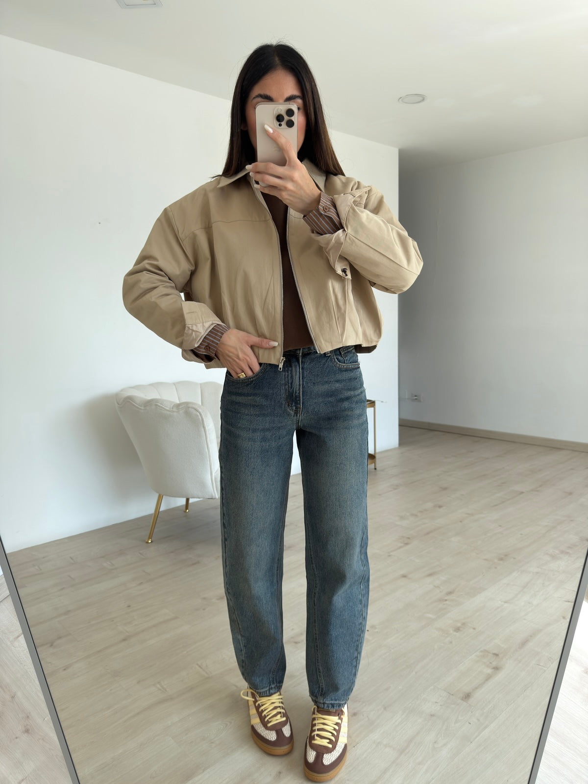 11388-BOMBER CROP BISCOTTO