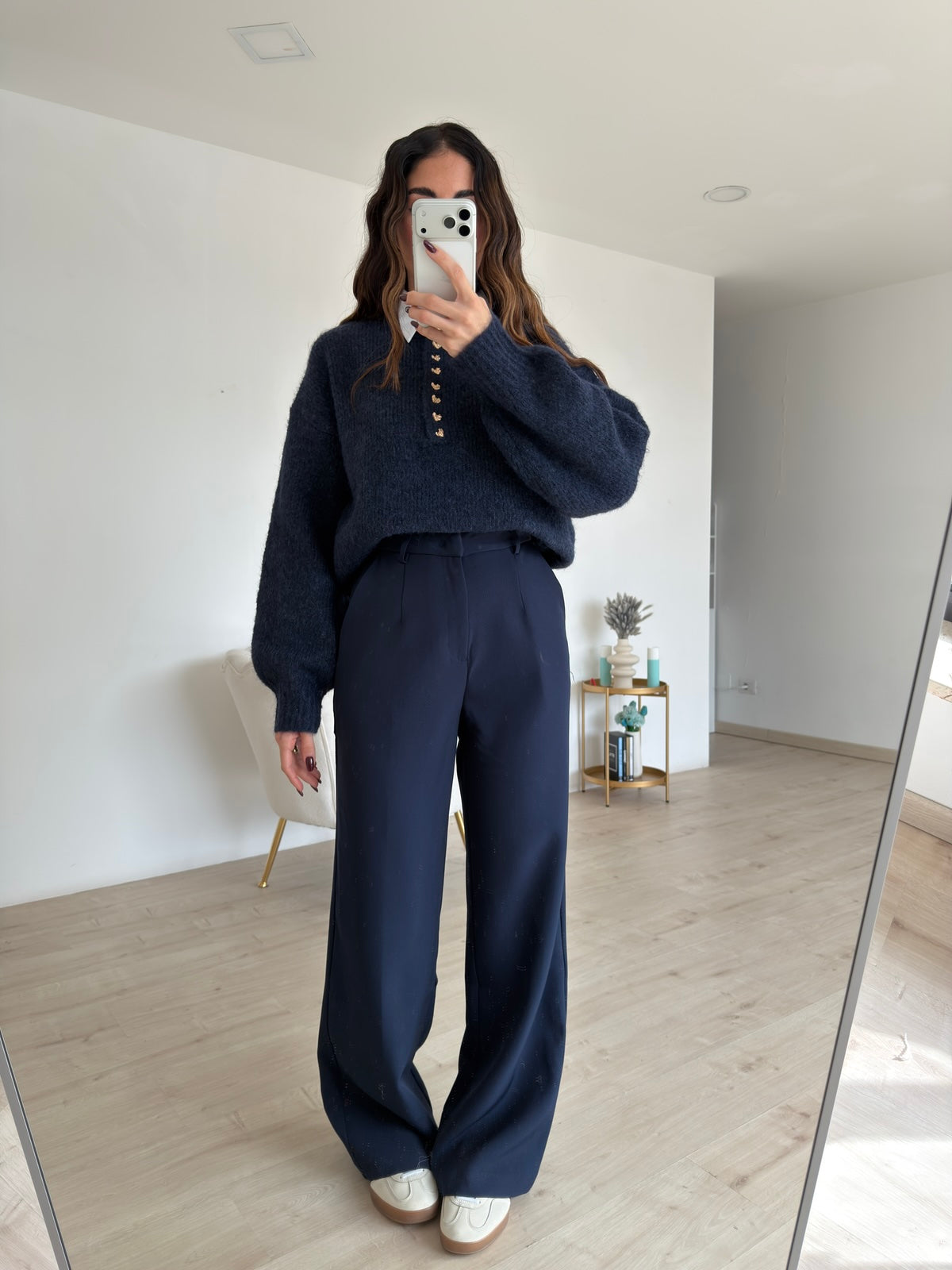 VS9007-3-PANTALONE PALAZZO CHANCE NAVY