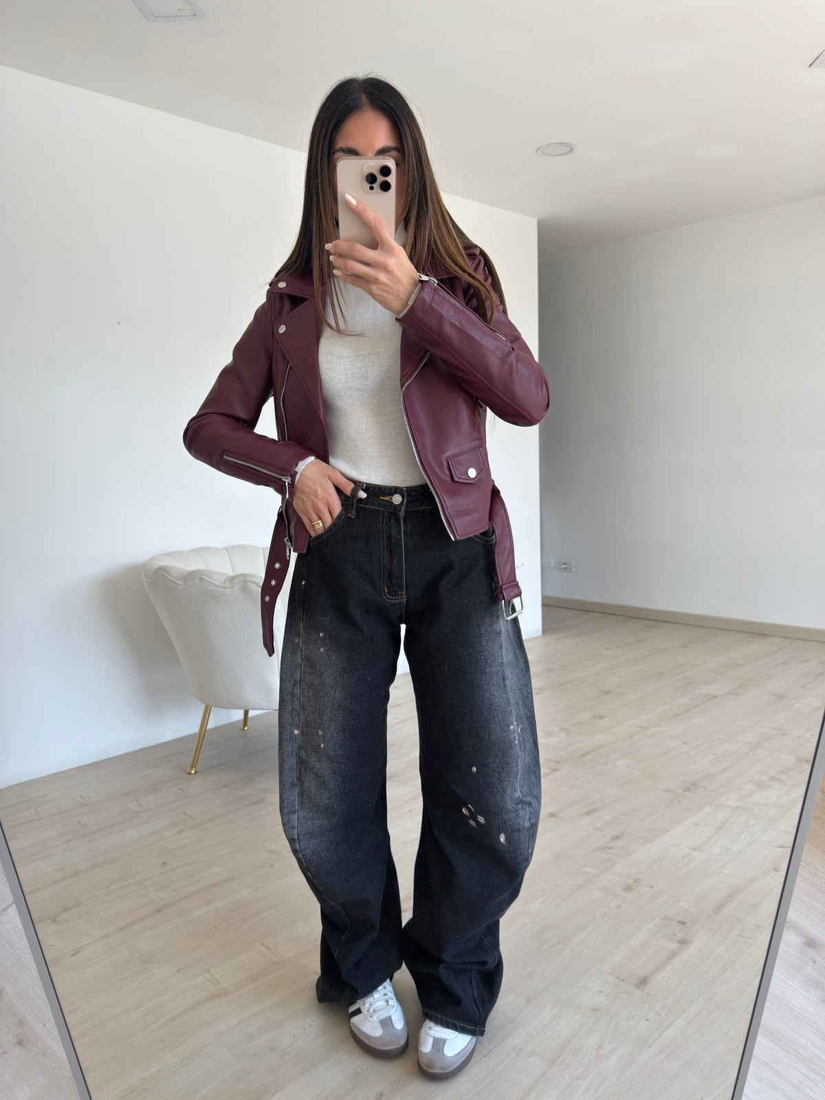 MI25166-1-JEANS SLOUCHY PRINT