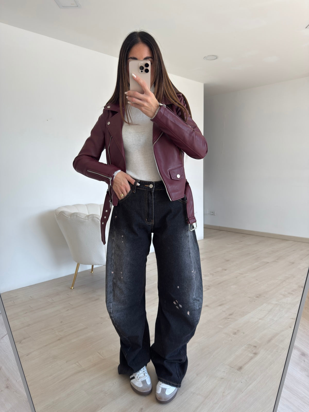 MI25166-1-JEANS SLOUCHY PRINT